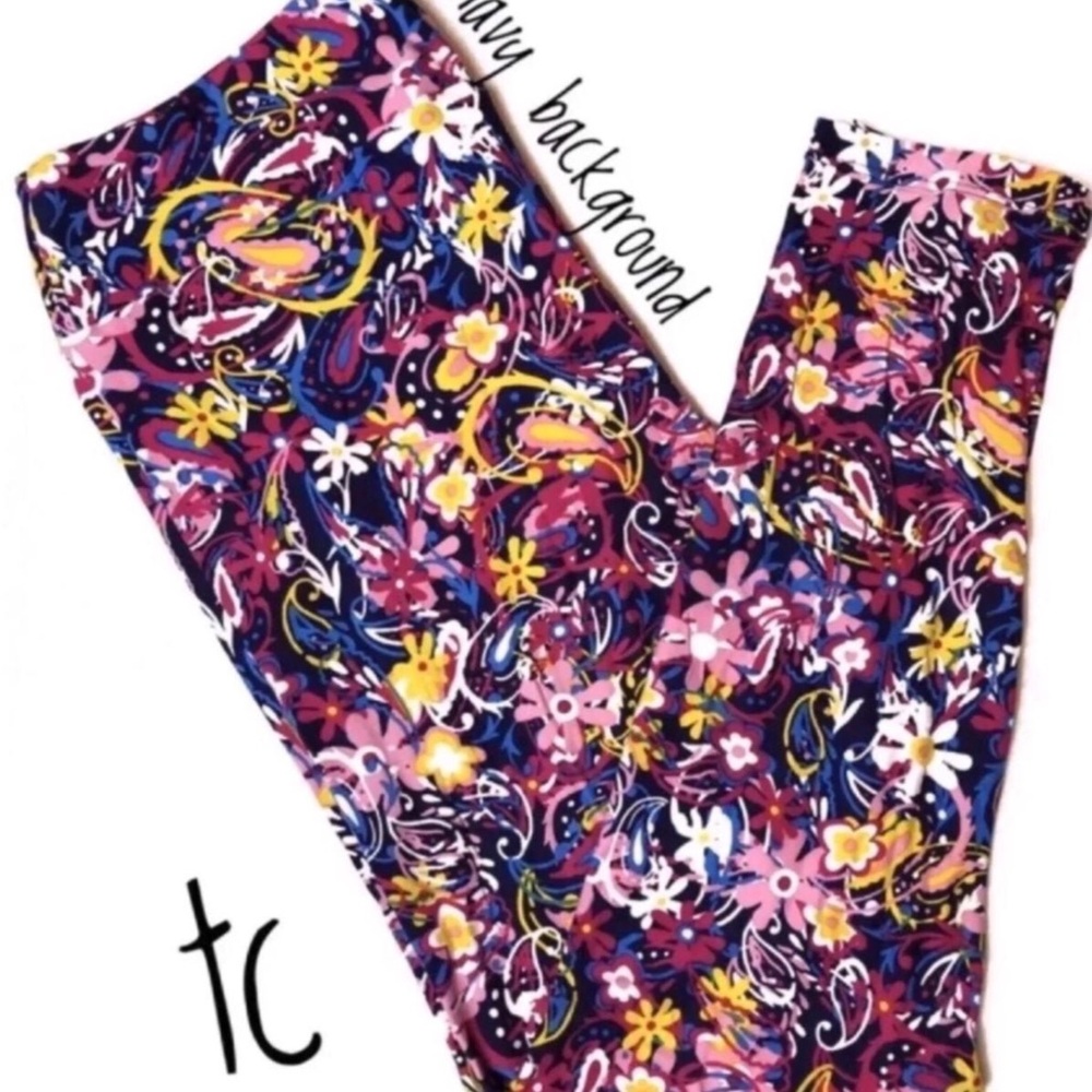 Lularoe Floral Leggings TC